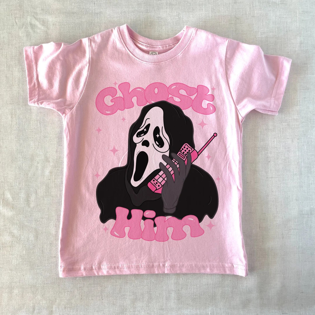 Ghostface Toddler Youth Kids Tee Ghost Him Girls Shirt - Etsy | Etsy (US)