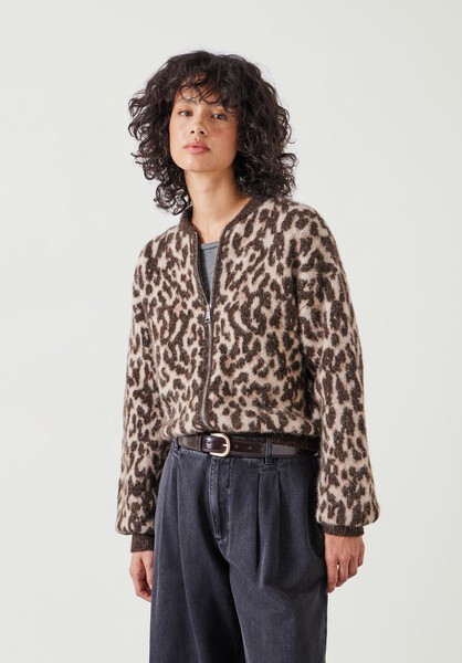 Susie Brushed Animal Bomber Jacket | Hush UK