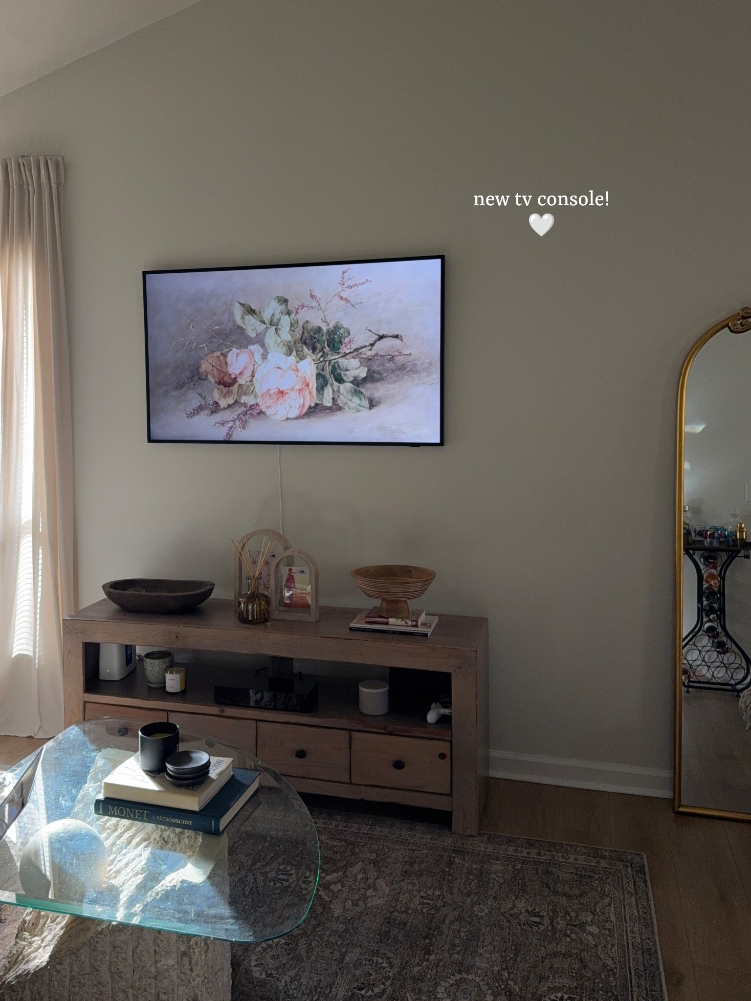 Living room updates! Console is from home goods 

#LTKHome #LTKSpringSale #LTKSeasonal