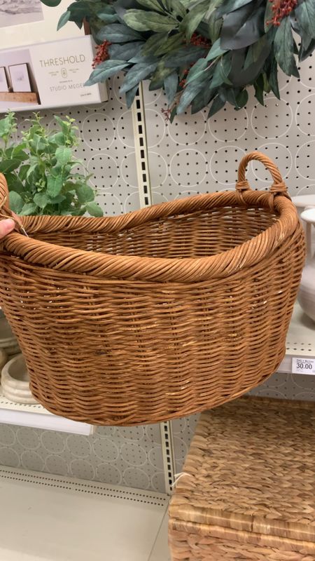 The cutest French Basket with handles -- perfect for storing a blanket or hiding odds & ins in the living room or bedroom!

• Storage & Organization Ideas • Organic Modern Decor • French Vintage Decor • French Country decor style • Home Hacks

#LTKhome #LTKstyletip #LTKunder100