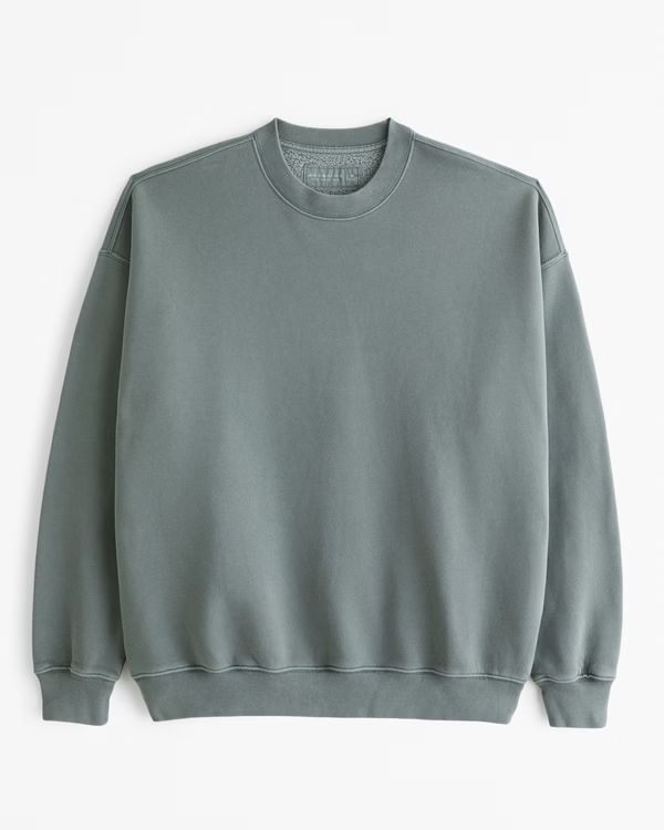 Men's Essential Crew Sweatshirt | Men's Tops | Abercrombie.com | Abercrombie & Fitch (US)