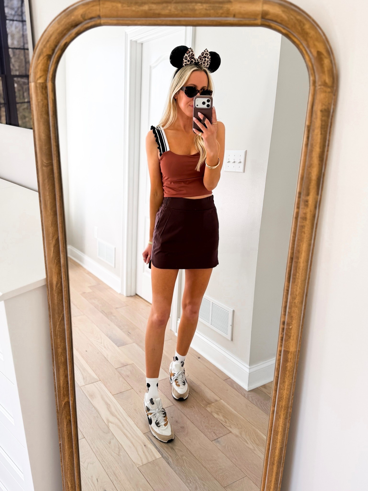 Disney park outfit idea! All Amazon! This tank is padded and this skort has built-in shorts. This Disney outfit could of course be worn for more than just a trip to Disney! Perfect for everyday wear, travel, exercising, and more! 

#LTKootd #LTKActive #LTKTravel