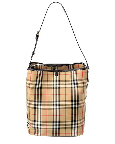 Check Canvas & Leather Tote | Rue La La