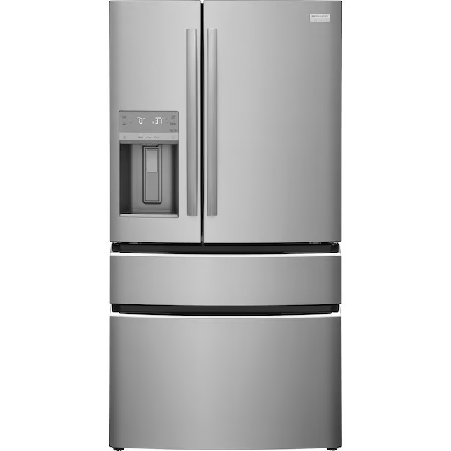 Frigidaire Counter-depth 21.5-cu ft 4-Door French Door Refrigerator with Ice Maker, water and Ice... | Lowe's