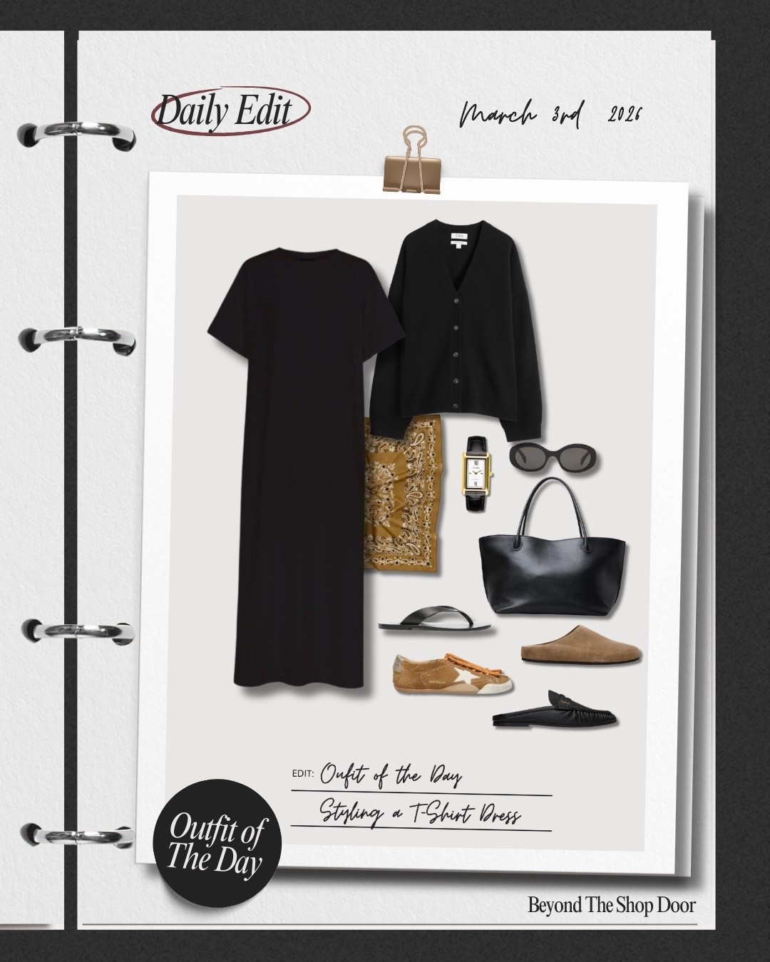 Outfit of the Day – Styling a T-Shirt Dress

A maxi T-shirt dress is the ultimate one-and-done piece; effortless, versatile, and perfect for holiday packing.

Layered with a cashmere cardigan (wear it or drape it), and finished with a new-in paisley bandana scarf for that subtle Kujten-inspired feel; without the price tag.

#LTKgrwm #LTKOver40 #LTKootd