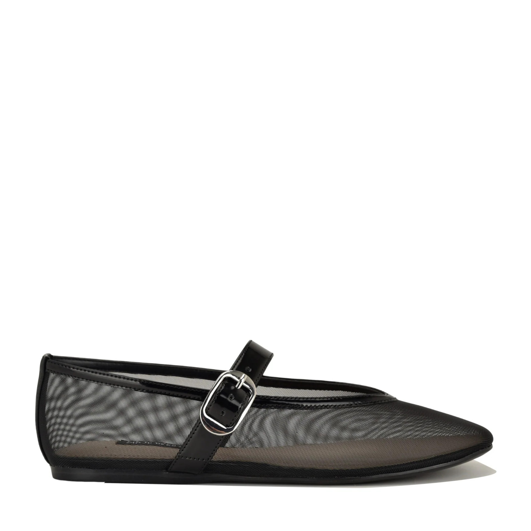 Women's Vancee Mary Jane Ballet Flats - Black Mesh | Nine West | Nine West (US)