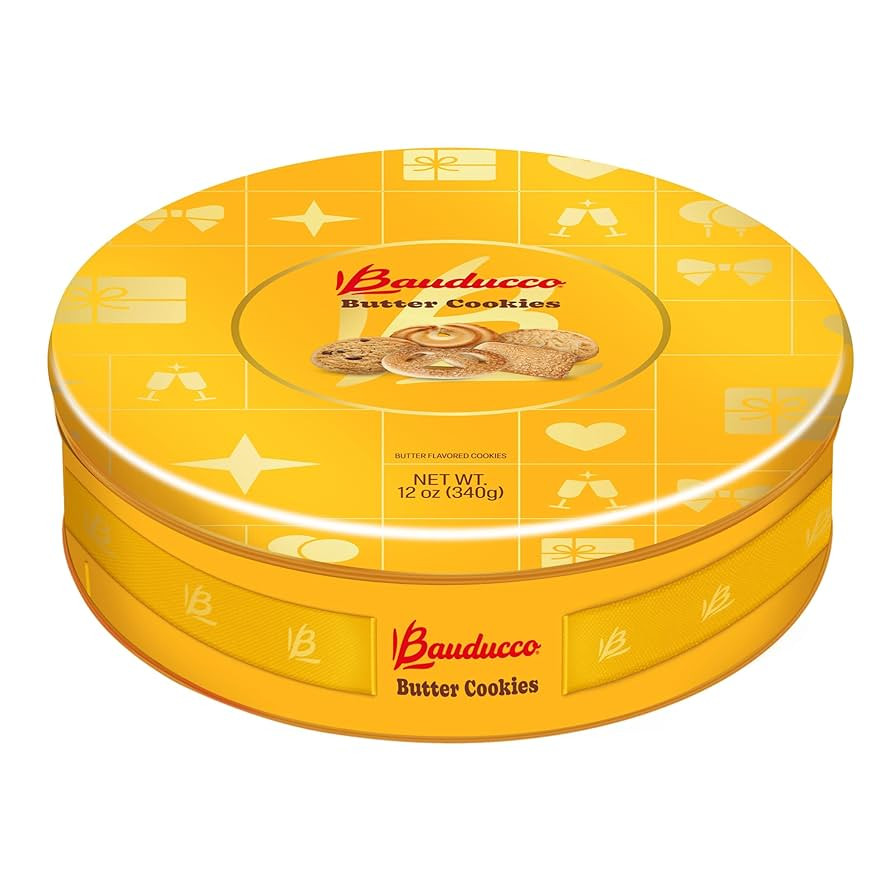 Bauducco Assorted Butter Cookies Tin, 12 oz (Pack of 1) – Traditional Danish Shortbread Style C... | Amazon (US)