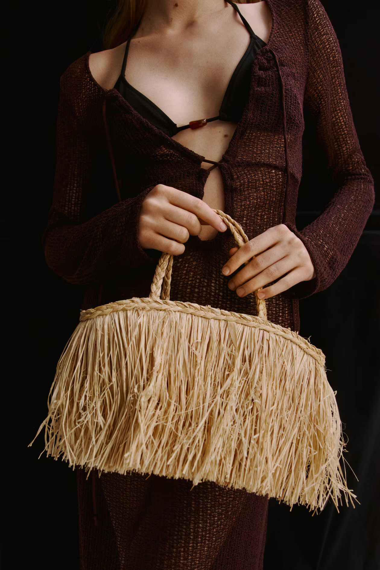 Straw Bag with Fringe | H&M (US + CA)