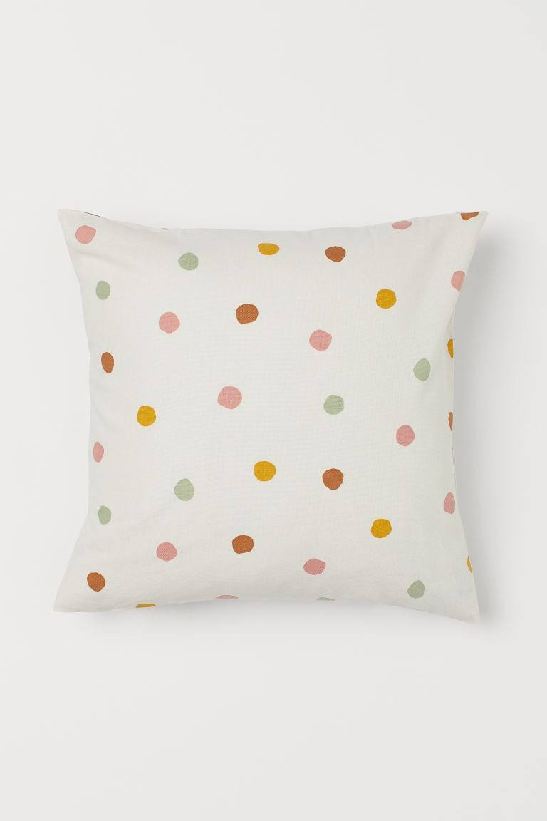 Patterned Cotton Cushion Cover | H&M (US + CA)