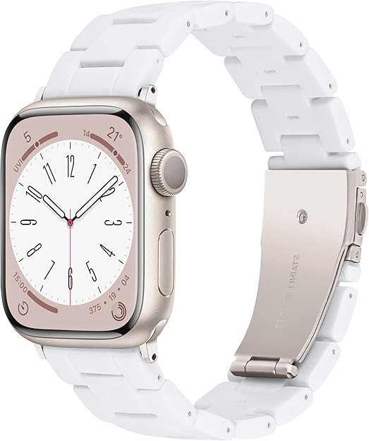 Lightweight Resin Band For Apple Watch Series 11 10 9 8 7 6 5 4 3 2 1 SE 3 2 Ultra 3 2, Fashion A... | Amazon (US)