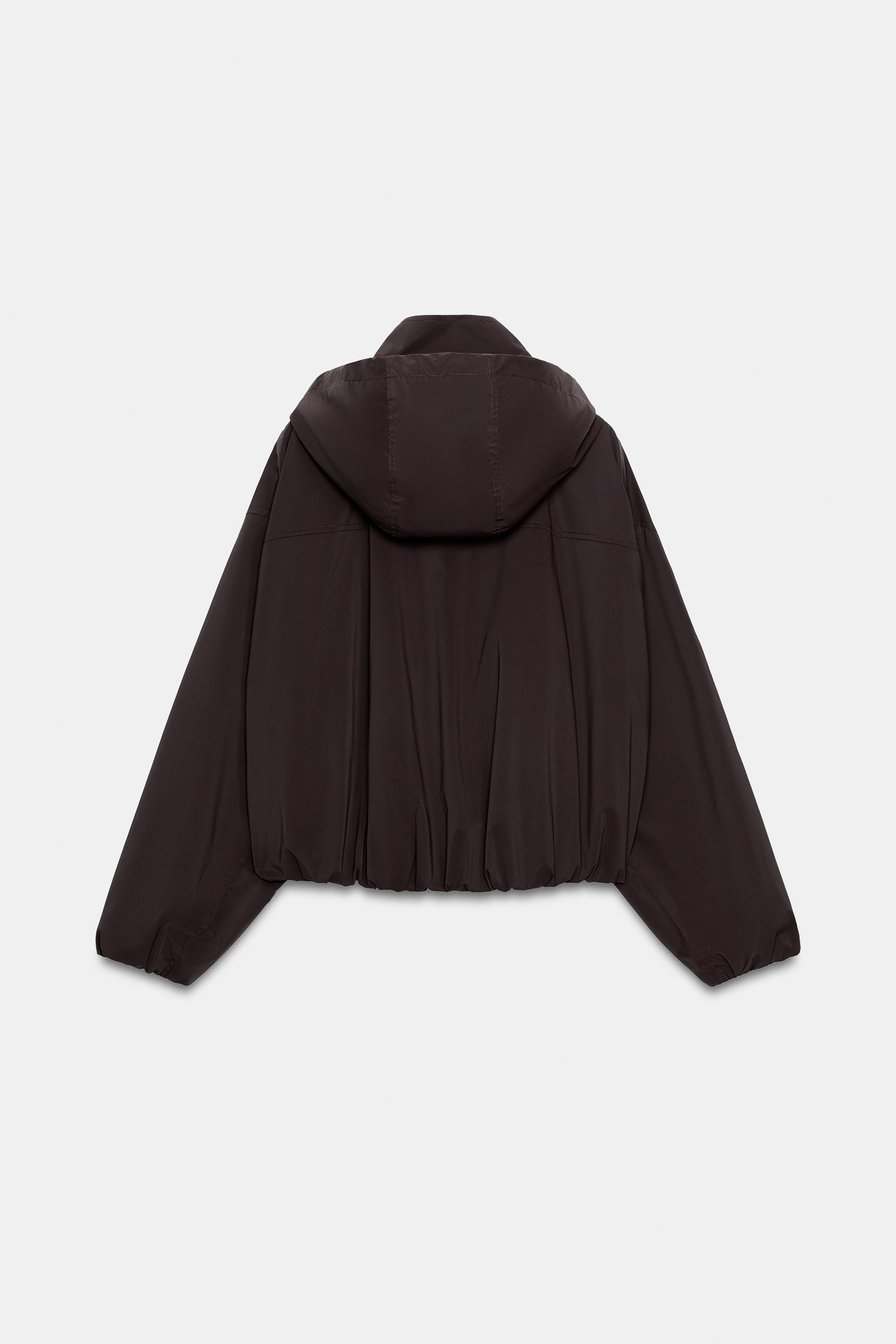 RUBBERISED HOODED JACKET | Zara UK