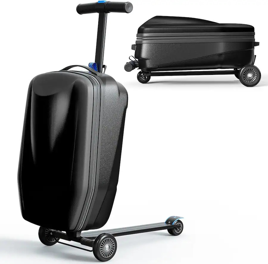 Circus Cirle - Hardshell Kids' Luggage, Foldable Carry on Kids Suitcase Wheels - Black | Best Buy U.S.