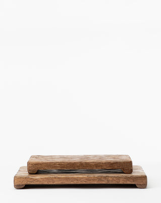 Mango Wood Rectangular Pedestal Small | McGee & Co. (US)