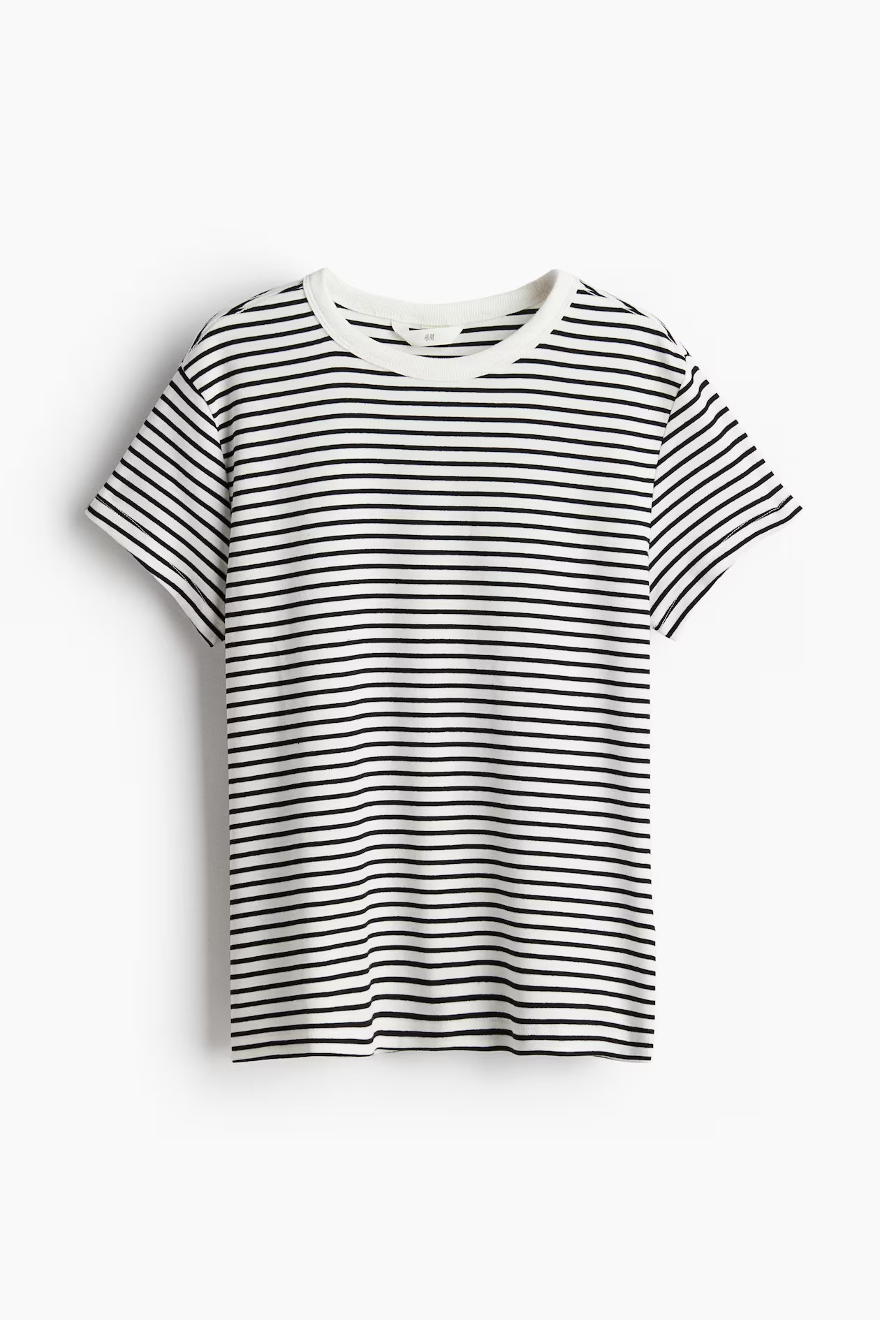 Nauwsluitend katoenen T-shirt | H&M (DE, AT, CH, NL, FI)