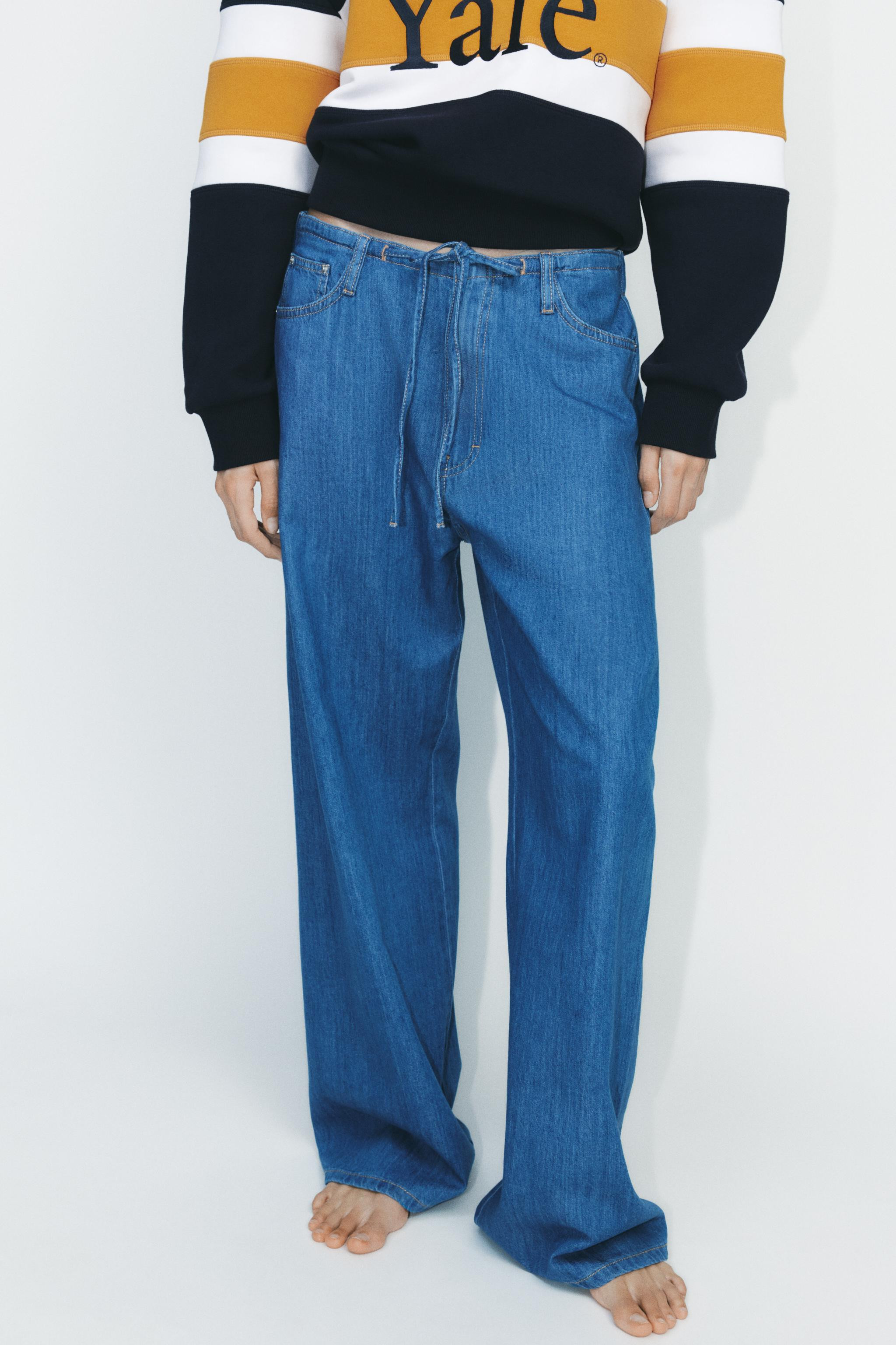 DENIM PAJAMA-STYLE PANTS | Zara US