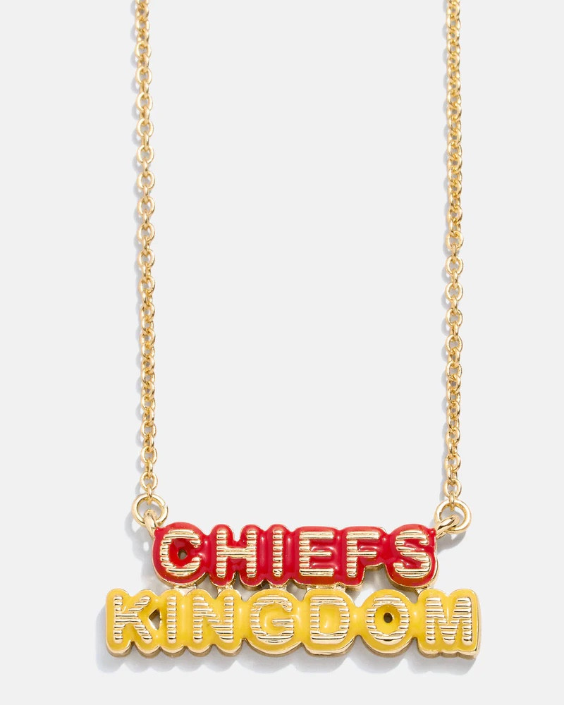 KC Chiefs Slogan Necklace 
#Superbowl #NFLJewelry

#LTKWatchNow #LTKStyleTip #LTKFindsUnder50