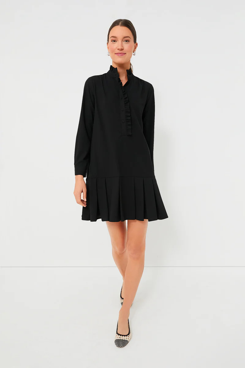 Black Crepe Tate Dress | Tuckernuck (US)