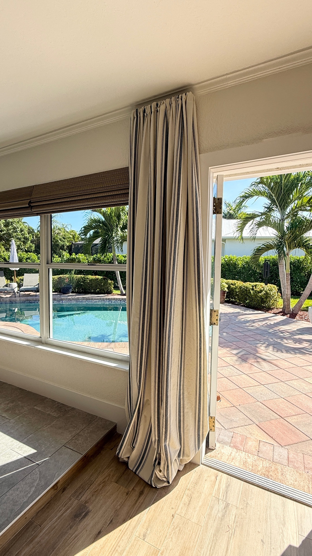 Potterybarn look for less.  These curtains are great quality and come in other striped colors.  Love them.  I ended up ordering the 95” + 108” - only because I have a level up in the family dining room area.   Those needed to be a tad bit shorter. 

#LTKmomlife #LTKFindsUnder50 #LTKHome