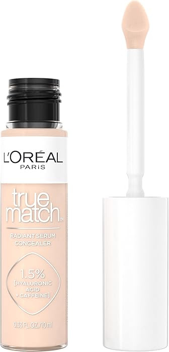 L'Oreal Paris True Match Radiant Serum Concealer, Brightening Under Eye Concealer Make Up with 1.... | Amazon (US)