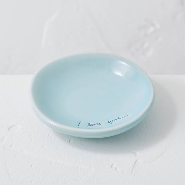'I Love You' Ceramic Trinket Dish Light Blue - Hearth & Hand™ with Magnolia | Target