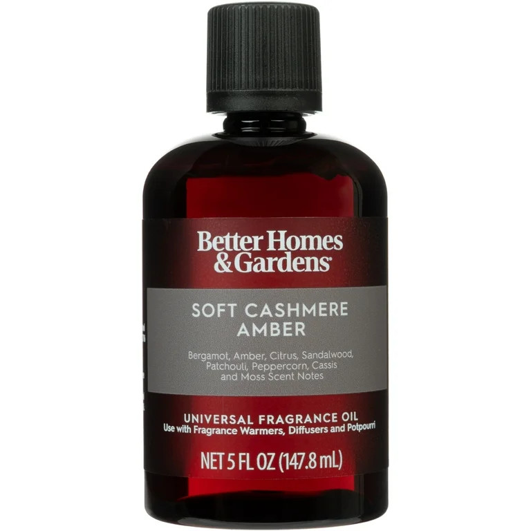 Better Homes & Gardens Universal Fragrance Oil, Soft Cashmere & Amber, 5 fl oz | Walmart (US)
