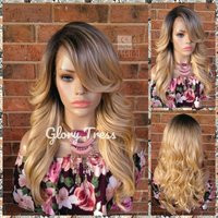 Lace Front Wig - Wigs Ombre Blonde Glory Tress Curly Wig- // Salvation | Etsy (US)