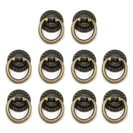 My MIRONEY Antique Bronze Knobs Pulls Handles Hardware Furniture Drawer Pull Ring Dresser Cabinet Ri | Walmart (US)