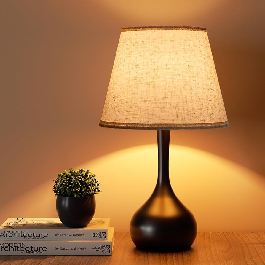 ONEWISH Touch Bedside Lamp for Bedroom, 3-Way Dimmable Farmhouse Table Lamps for Nightstand with ... | Amazon (US)
