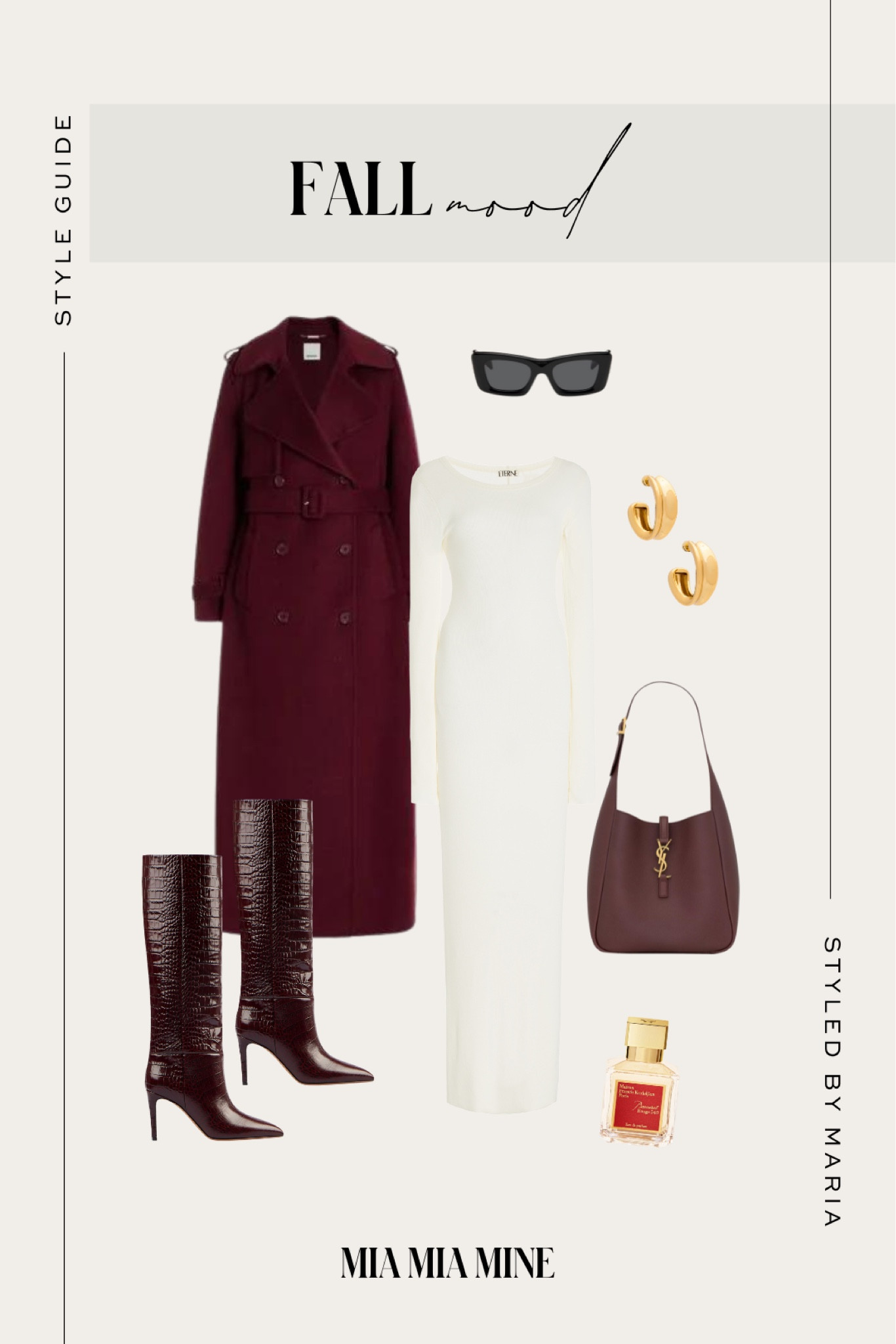Styled looks of the week / fall outfit
Revolve burgundy coat
White sweater dress
Paris Texas rouge boots
Saint Laurent burgundy handbag


#LTKSeasonal #LTKStyleTip #LTKShoeCrush