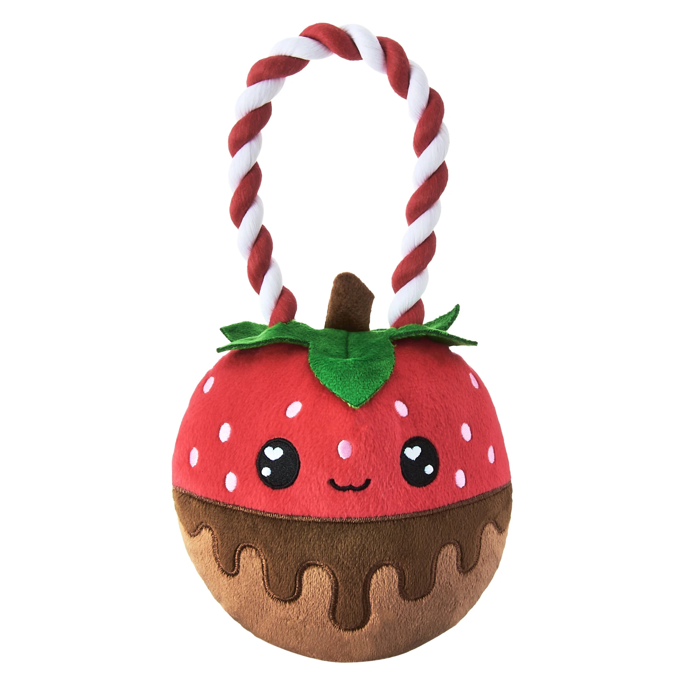 Vibrant Life Valentine's Day Berry Choco Dog Toy with Rope, Red and Brown, 10.5" | Walmart (US)