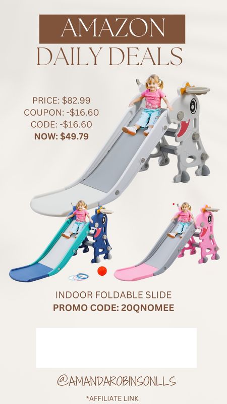 Amazon Daily Deals
Indoor foldable slides 

#LTKfindsunder50 #LTKkids #LTKsalealert