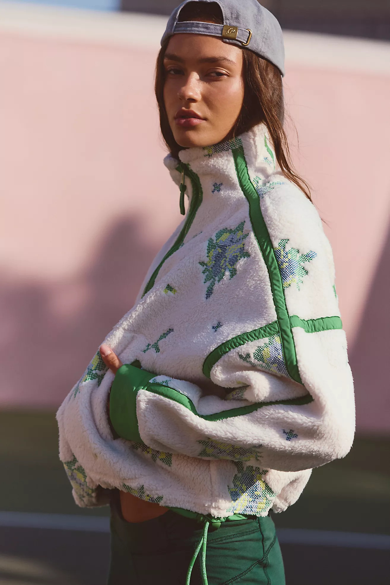 Mountain High Embroidered Half Zip Fleece | Free People (Global - UK&FR Excluded)
