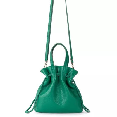 Glenna Drawstring Mini Leather Crossbody | Belk