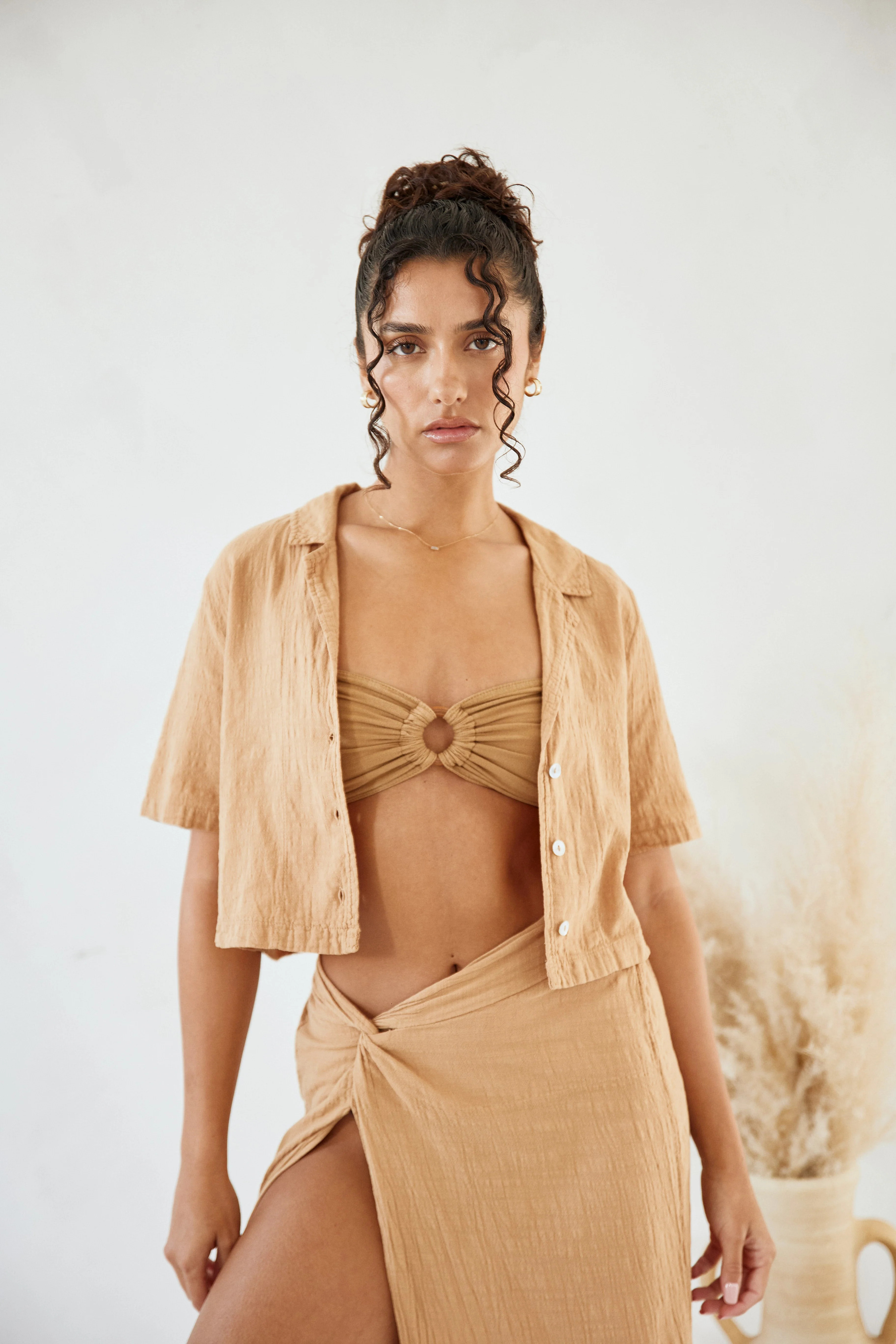 Rexa Crop Blazer | Blanco By Nature
