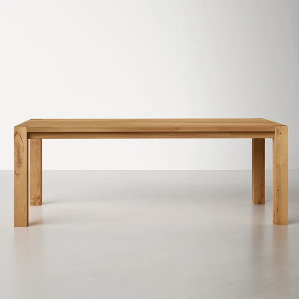 Dubai 82.5'' Solid Oak Dining Table | Wayfair North America