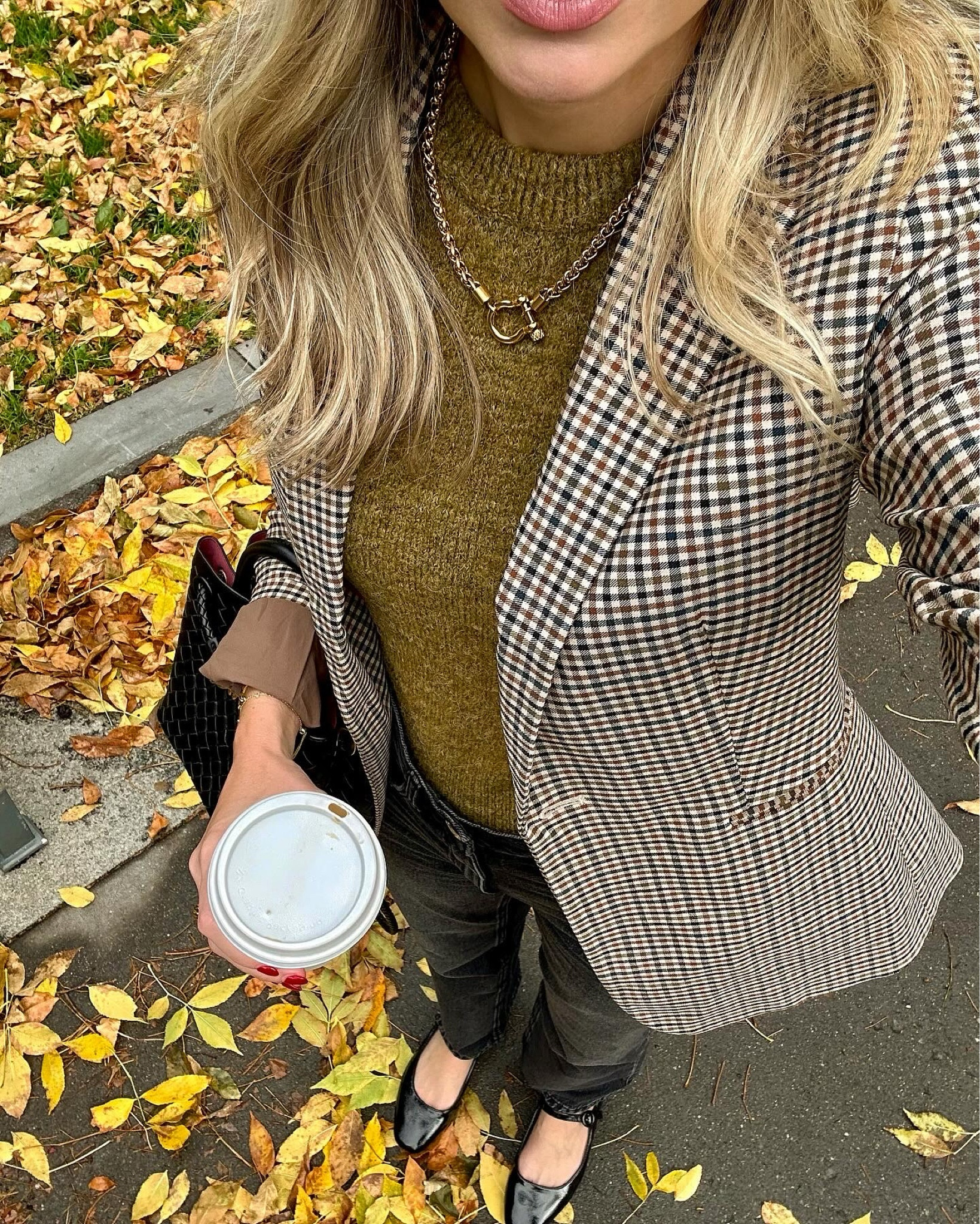 Autumn outfit, New England fall, fall outfit, mary Jane flats, ballet flats, plaid blazer, mango style

#LTKstyletip #LTKfindsunder100 #LTKshoecrush