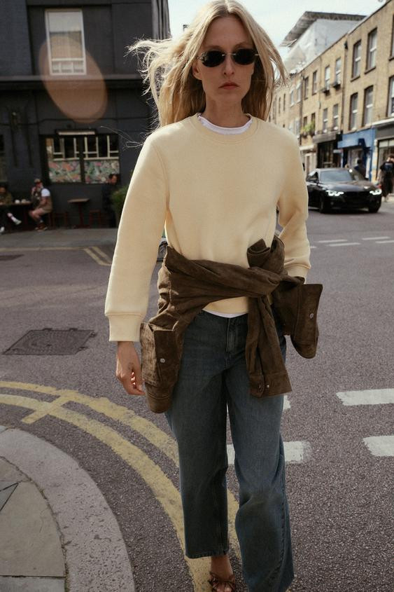 BASIC COTTON SWEATSHIRT | Zara US