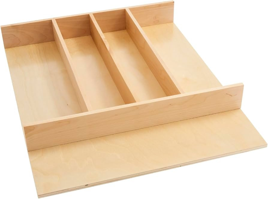 Rev-A-Shelf Custom Trim-to-Fit Silverware Drawer Organizer For Kitchen Utensils, Cutlery Cabinet ... | Amazon (US)