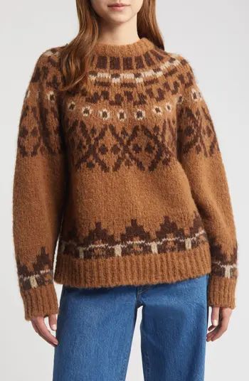 Fair Isle Alpaca Blend Sweater | Nordstrom