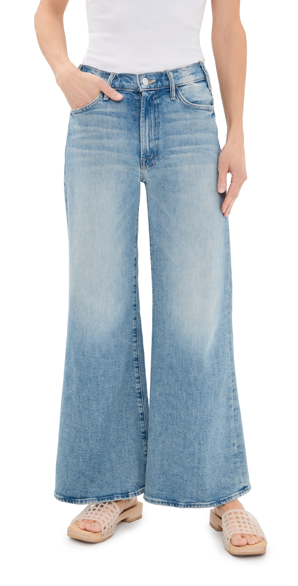 MOTHER Petite Lil Hustler Roller Sneak Jeans I Confess 29 | Shopbop