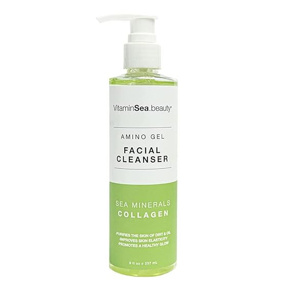 VITAMINS AND SEA BEAUTY, Amino Acid Gel Facial Cleanser, Gentle Purifying Pore Control Face Clean... | Amazon (US)