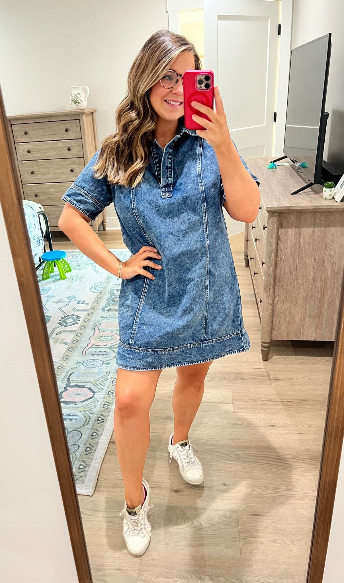 Loving this denim dress paired that comfy sneakers for a hot and muddy trip to the pumpkin patch! 

#LTKFindsUnder50 #LTKMidsize #LTKStyleTip