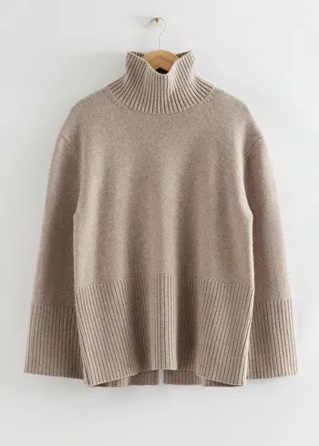 Oversized Wool Knit Turtleneck | & Other Stories US