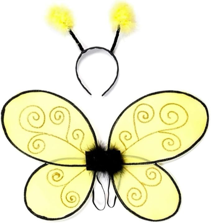 Great Pretenders 16310, Bumble Bee Wings & Headband Yellow, Black | Amazon (US)