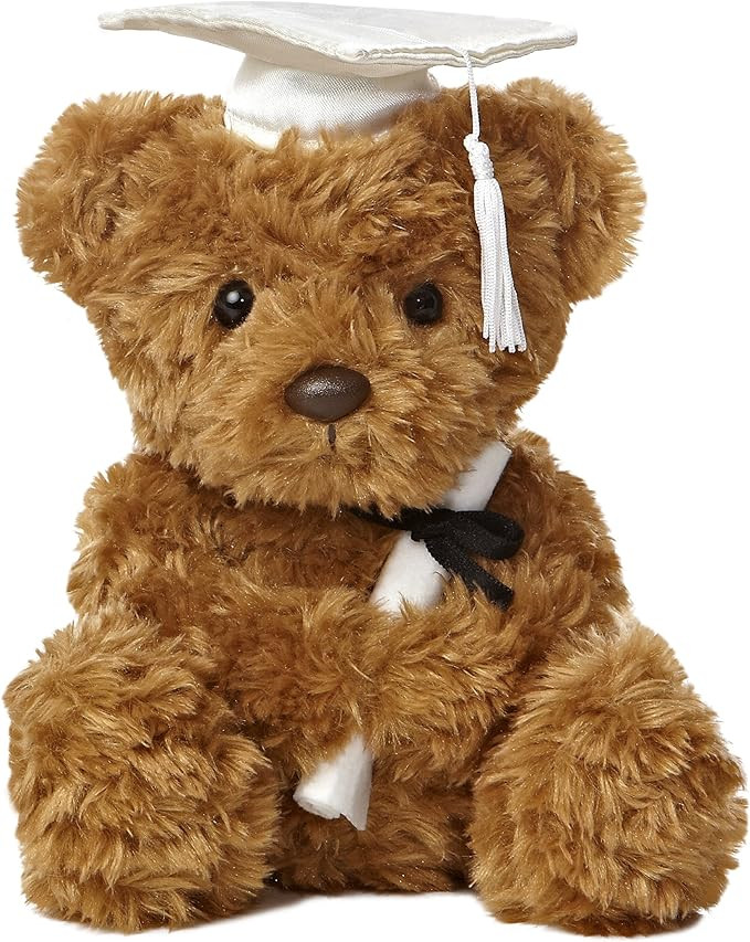 Aurora World Graduation - 8.5" Wagner Bear Graduation - White Cap Plush Brown | Amazon (US)