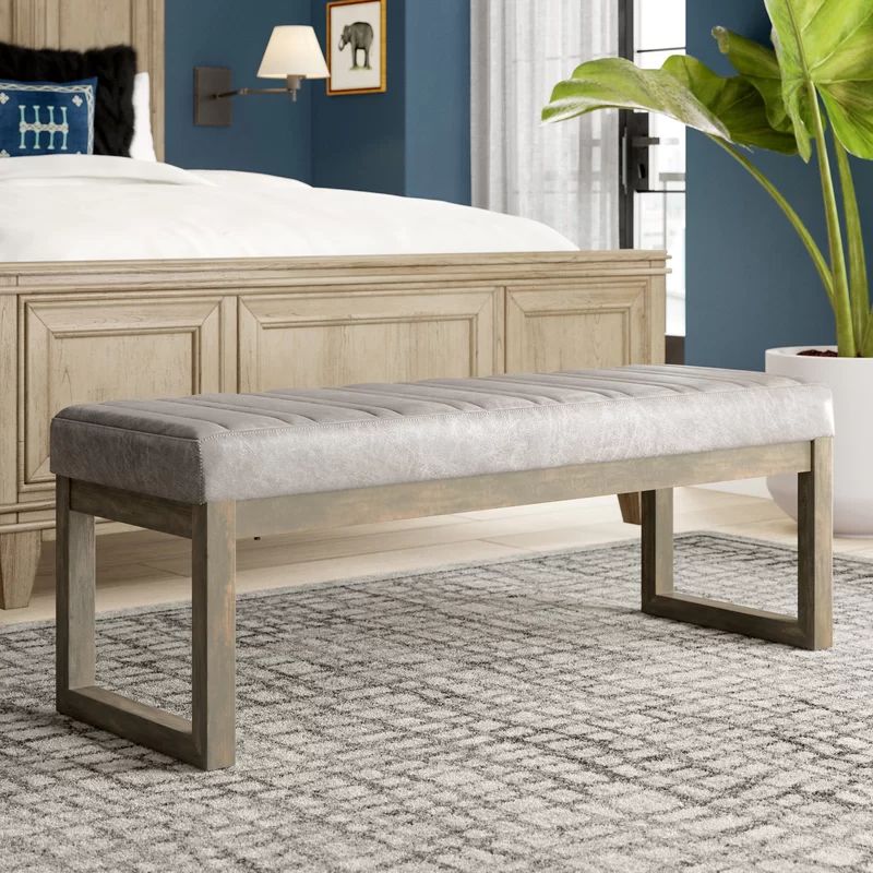 Clairview Faux Leather Bench | Wayfair North America