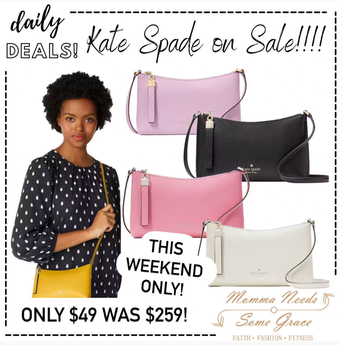 Kate Spade crossbody bag on sale for only $49 this weekend only! 

#LTKItBag #LTKSaleAlert #LTKFallSale