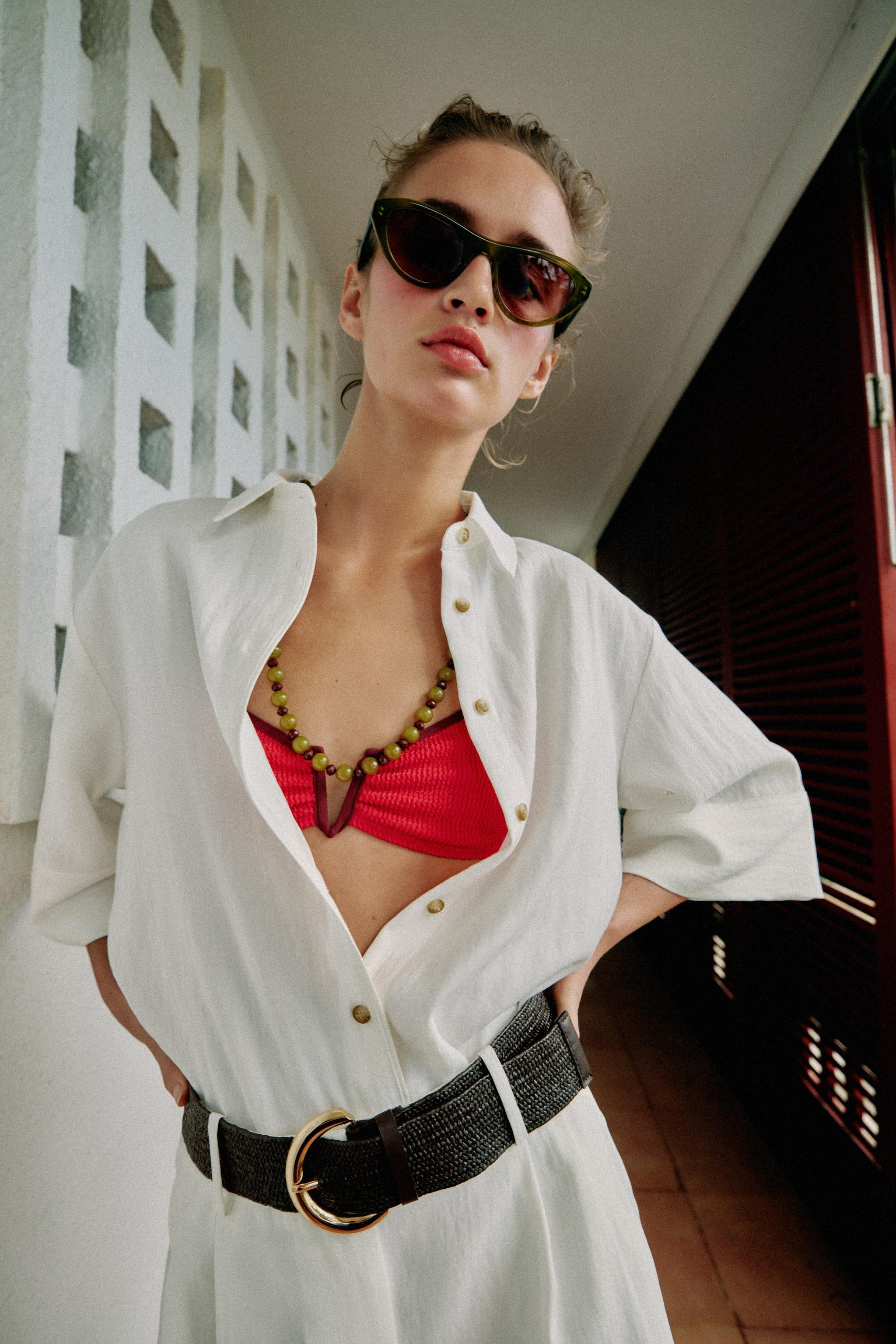 SHORT SHIRT WITH WIDE SLEEVES | Zara UK