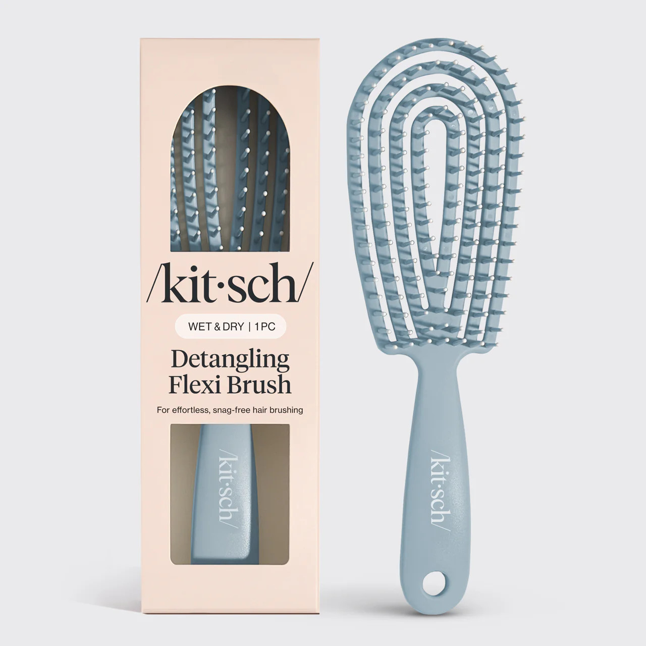 Haze Blue Detangling Flexi Brush | KITSCH | Kitsch
