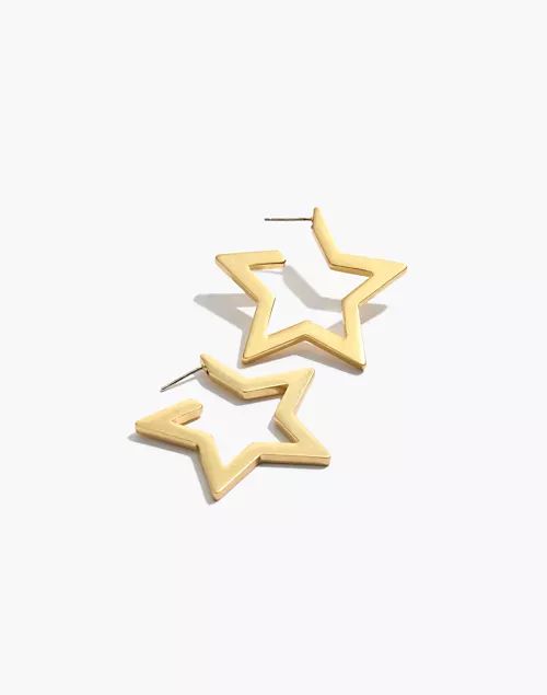 Star Hoop Earrings | Madewell